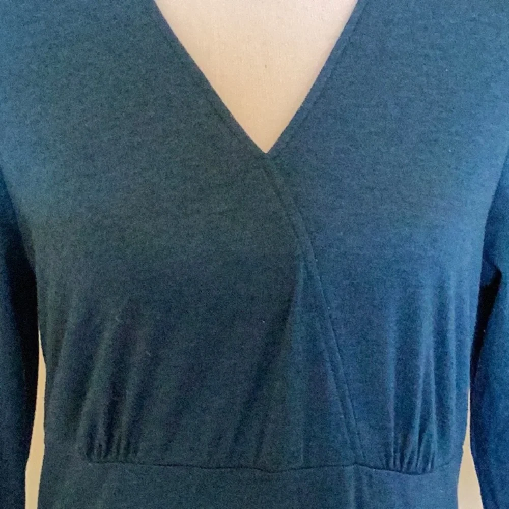 Two-Twenty Collection @blair.com deep blue knit midi dress with empire w… - Picture 2 of 13